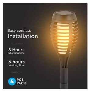 SET 4x lampade solari LED 4xLED/3,6V 1xAAA IP44 100 mAh