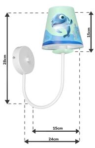 Applique per bambini DOLPHIN 1xE14/40W/230V