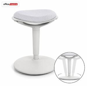Sgabello ergonomico Elio, regolabile in altezza, per una postura dinamica, colore grigio