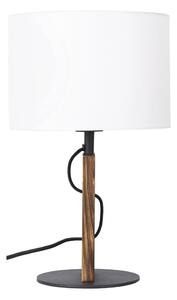 Lampada da tavolo PINUS 1xE27/40W/230V bianco/legno
