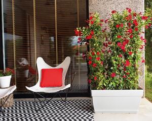 Vaso per piante e fiori Capri ARTEVASI in plastica colore bianco H 45 cm, L 100 x P 45 cm