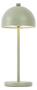 Lampada da tavolo verde con LED IP54 ricaricabile con stazione di ricarica - Squirrel