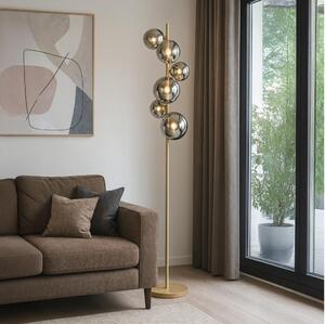 Brilagi - Lampada LED da terra MILLA 7xG9/3W/230V oro/fumé