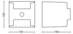 Philips 17322/93/16 - Lampada da esterno con sensore GRASS 2xLED/4,5W/230V IP44