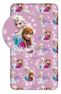 Lenzuolo con angoli per bambini in cotone per letto singolo 90x200 cm Frozen – Jerry Fabrics