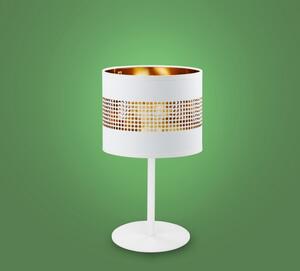 Lampada da tavolo TAGO 1xE27/15W/230V bianco/oro