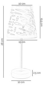 ONLI - Lampada da tavolo RICKY 1xE14/10W/230V 28 cm bianco