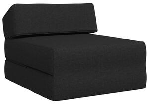 Divano Letto Pieghevole Nero 60 x 70 x 41 cm Tessuto