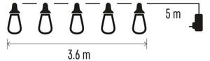 Catena luminosa decorativa LED da esterno 16xLED 8,6 m IP44 bianco freddo
