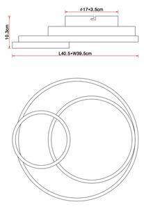 Globo 67237-36 - Plafoniera LED KAMILLA LED/36W/230V
