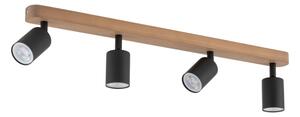 Faretto TOP WOOD 4xGU10/10W/230V nero/legno