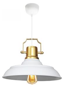 Lampadario a cavo AYD 1xE27/40W/230V bianco/oro