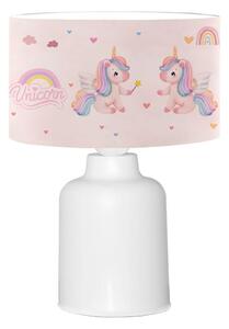 Lampada per bambini CANDY 1xE27/40W/230V rosa/bianco