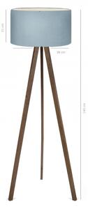 Lampada da terra AYD 1xE27/40W/230V marrone/blu