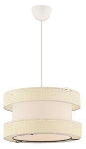 Lampadario a sospensione su cavo HALO 1xE27/60W/230V colore crema
