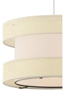 Lampadario a sospensione su cavo HALO 1xE27/60W/230V colore crema