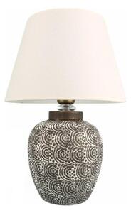 Lampada da tavolo RAMZES 1xE27/40W/230V bianca/grigia