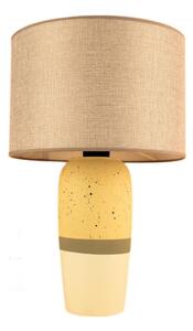 Lampada da tavolo RAMZES 1xE27/40W/230V beige/giallo
