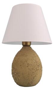 Lampada da tavolo RAMZES 1xE27/40W/230V bianca/marrone
