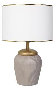 Lampada da tavolo RAMZES 1xE27/40W/230V bianca/beige