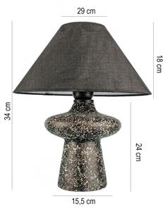 Lampada da tavolo RAMZES 1xE27/40W/230V nera
