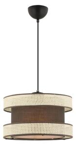 Lampadario a cavo HALO 1xE27/60W/230V marrone/crema