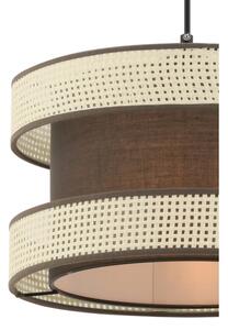 Lampadario a cavo HALO 1xE27/60W/230V marrone/crema