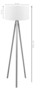 Lampada da terra AYD 1xE27/40W/230V marrone/grigio