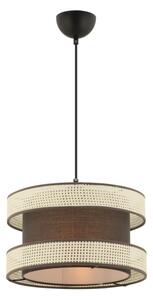 Lampadario a cavo HALO 1xE27/60W/230V marrone/crema