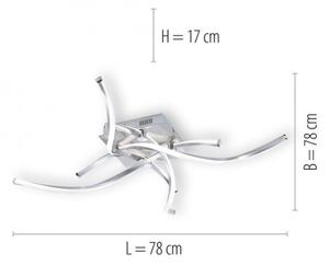 Paul Neuhaus 9144-55 - Lampadario a LED dimmerabile da superficie POLINA LED/27W/230V