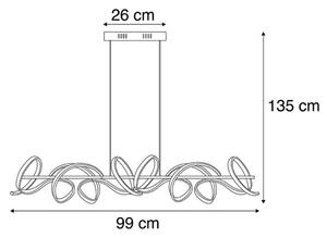 Leuchten Direkt 19033-21 - Lampadario LED dimmerabile CURLS LED/40,8W/230V