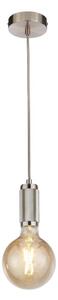 Searchlight 77651SS - Lampada a sospensione con cavo SUSPENSION 1xE27/60W/230V Argento