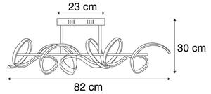 Leuchten Direkt 19032-21 - Lampadario LED dimmerabile da superficie CURLS LED/25,8W/230V