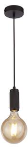 Searchlight 77651BK - Lampada a sospensione con cavo SUSPENSION 1xE27/60W/230V nero