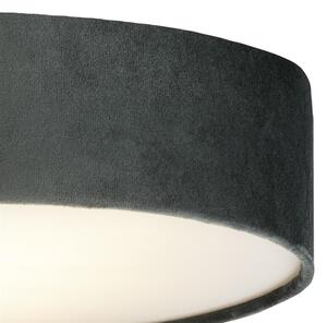 Searchlight 23298-3GY - Plafoniera DRUM 3xE27/60W/230V grigio