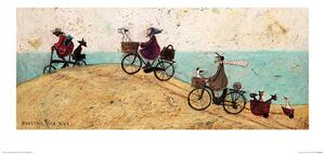 Stampe d'arte Sam Toft - Electric Bike Ride, Sam Toft, (60 x 30 cm)