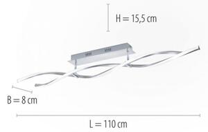 Paul Neuhaus 9143-55 - Lampadario LED dimmerabile da superficie POLINA 2xLED/10,2W/230V