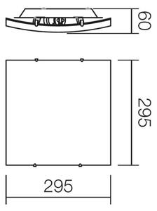 Redo 05-812 - Plafoniera SHAKE 1xE27/42W/230V 29,5x29,5 cm bianca