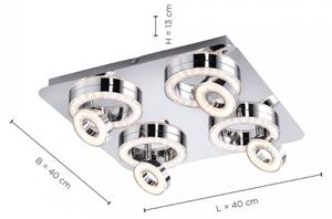 Leuchten Direkt 14522-17 - Faretto LED TIM 4xLED/2,8W/230V + 4xLED/3,1W