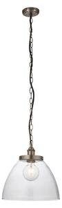 Endon 106896 - Lampadario a catena HANSEN 1xE27/10W/230V cromo opaco