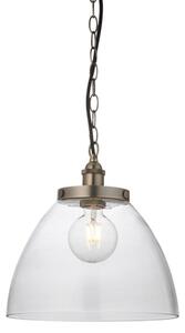 Endon 106896 - Lampadario a catena HANSEN 1xE27/10W/230V cromo opaco