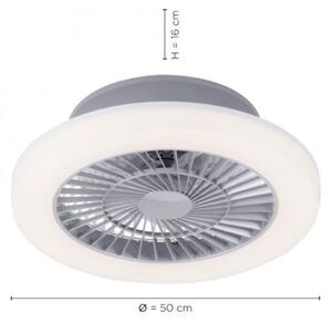 Leuchten Direkt 14645-55 - Luce LED con ventola LEONARD LED/27W/230V