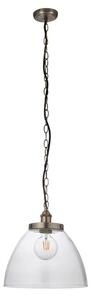 Endon 106896 - Lampadario a catena HANSEN 1xE27/10W/230V cromo opaco