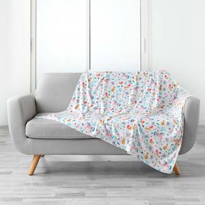 Coperta per neonati in microflanella 125x150 cm Princesse Licorne - douceur d'intérieur