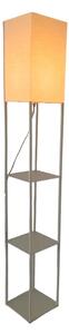 Brilagi - Lampada da terra con ripiani GRADUS 1xE27/40W/230V 150 cm grigia/beige