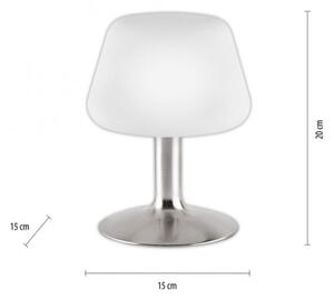Paul Neuhaus 4078-55 -Lampada da tavolo LED dimmerabile TILL 1xG9/3W/230V cromo opaco
