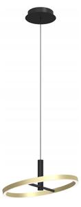 Wofi 6016-104L - Lampadario dimmerabile a sospensione su cavo BREST LED/19W/230V nero/oro