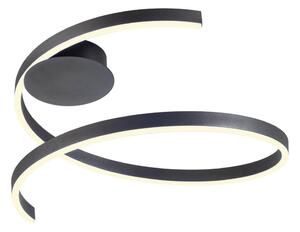 Redo 01-4012 - Plafoniera da soffitto LED dimmerabile SCROLL LED/38W/230V nera