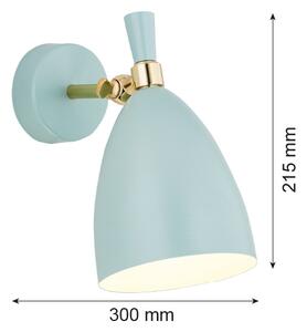 Argon 4700 - Applique CHARLOTTE 1xE27/15W/230V blu/oro