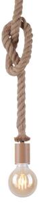 Leuchten Direkt 13572-79 - Lampadario su filo DIY 1xE27/10W/230V marrone